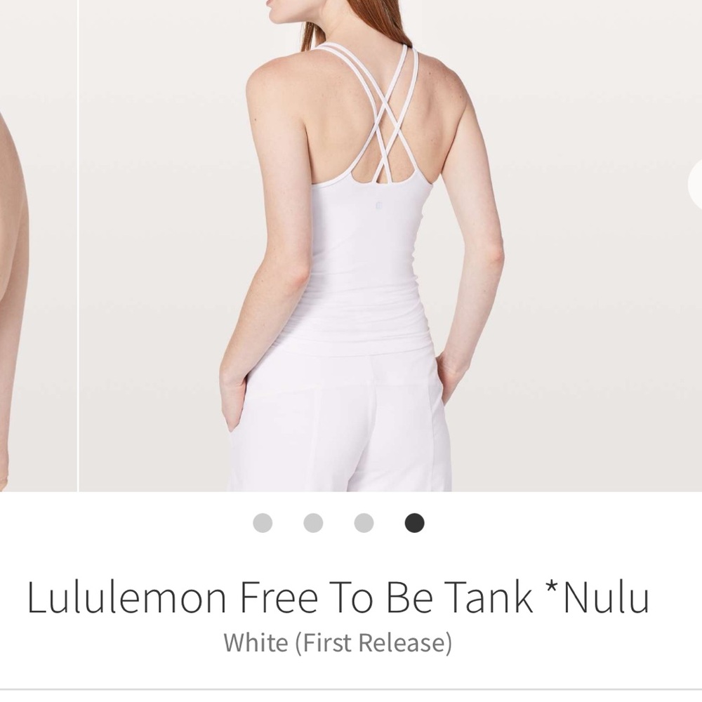 Lululemon nulu tank top white